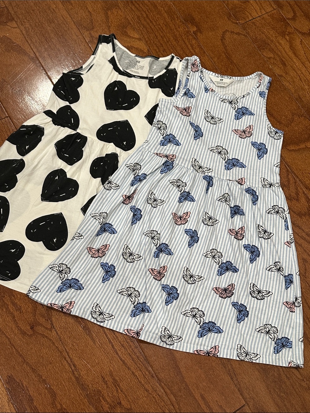 H&M Sleeveless Butterfly & Heart Dress bundle size 8/10